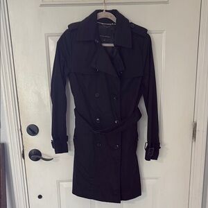 Banana Republic Classic Black Trench Coat